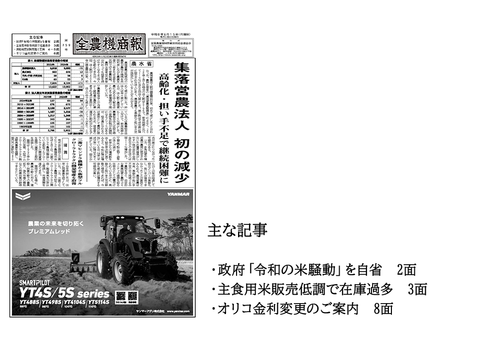全農機商報一覧画像
